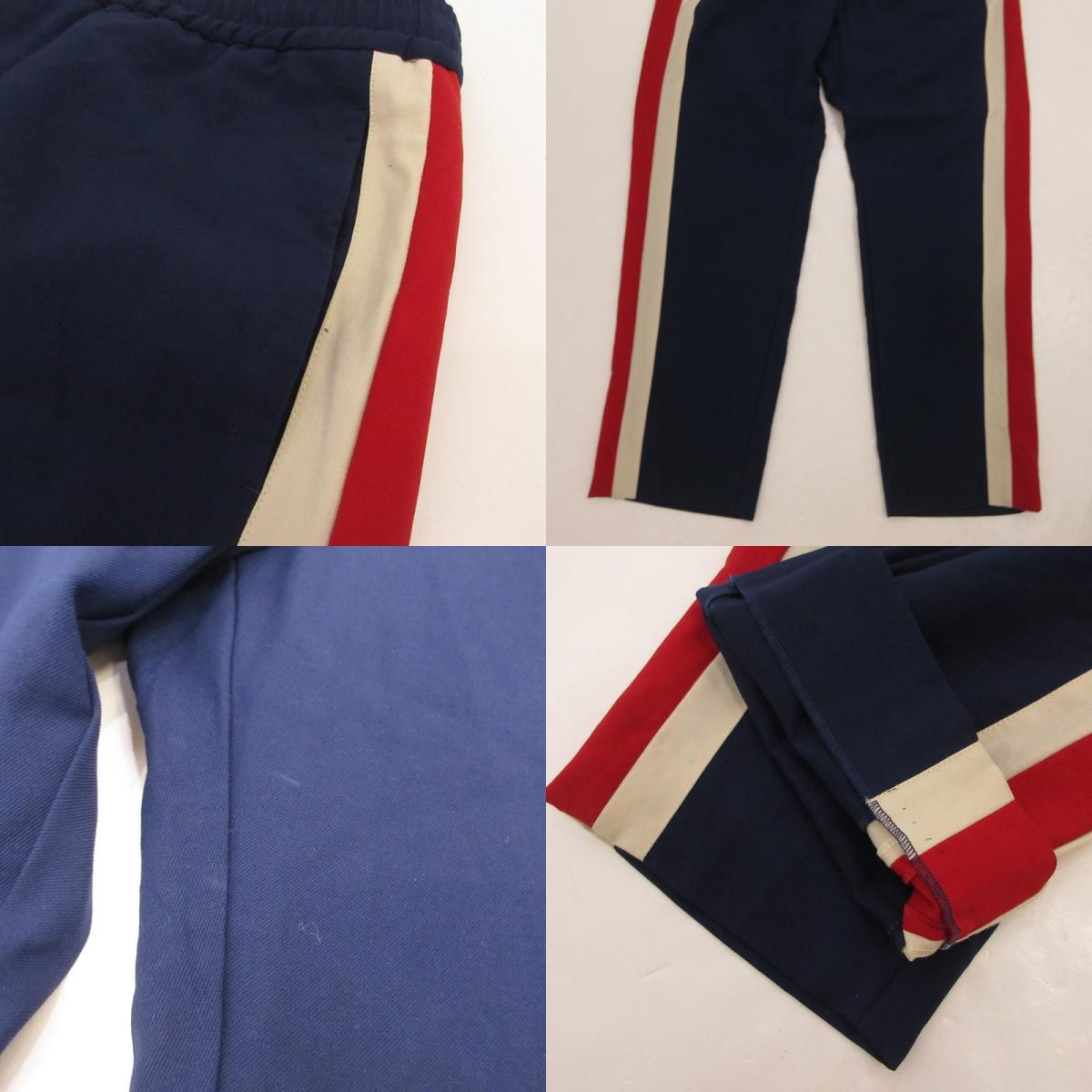 【中古】GUCCI | グッチ Stripe Cropped Pant パンツ 493714 国内正規品 ネイビー サイズ:50