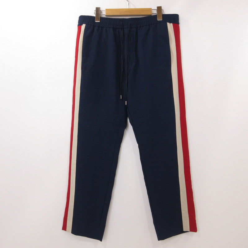 【中古】GUCCI | グッチ Stripe Cropped Pant パンツ 493714 国内正規品 ネイビー サイズ:50