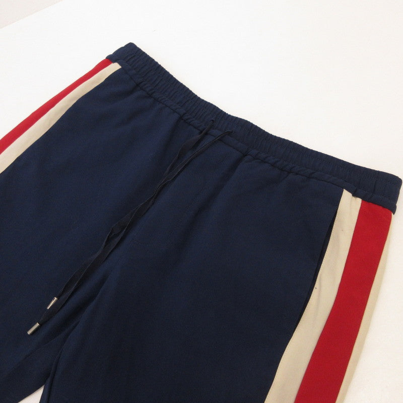 【中古】GUCCI | グッチ Stripe Cropped Pant パンツ 493714 国内正規品 ネイビー サイズ:50