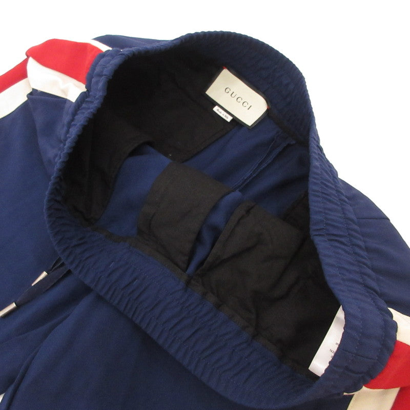 【中古】GUCCI | グッチ Stripe Cropped Pant パンツ 493714 国内正規品 ネイビー サイズ:50