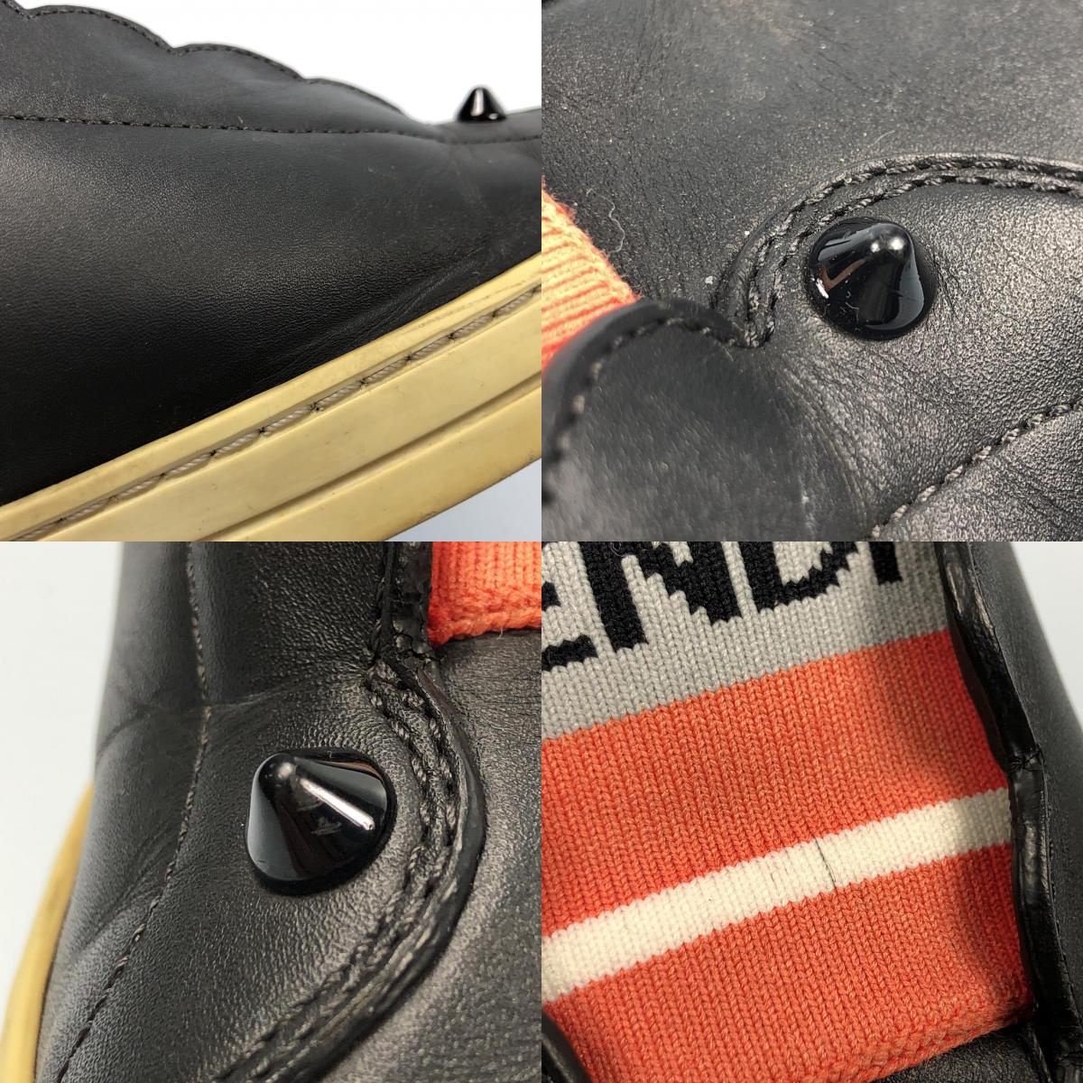 【中古】FENDI | フェンディ エラスティックバンド スニーカー 8E6592 サイズ:36(約23cm) ブラック