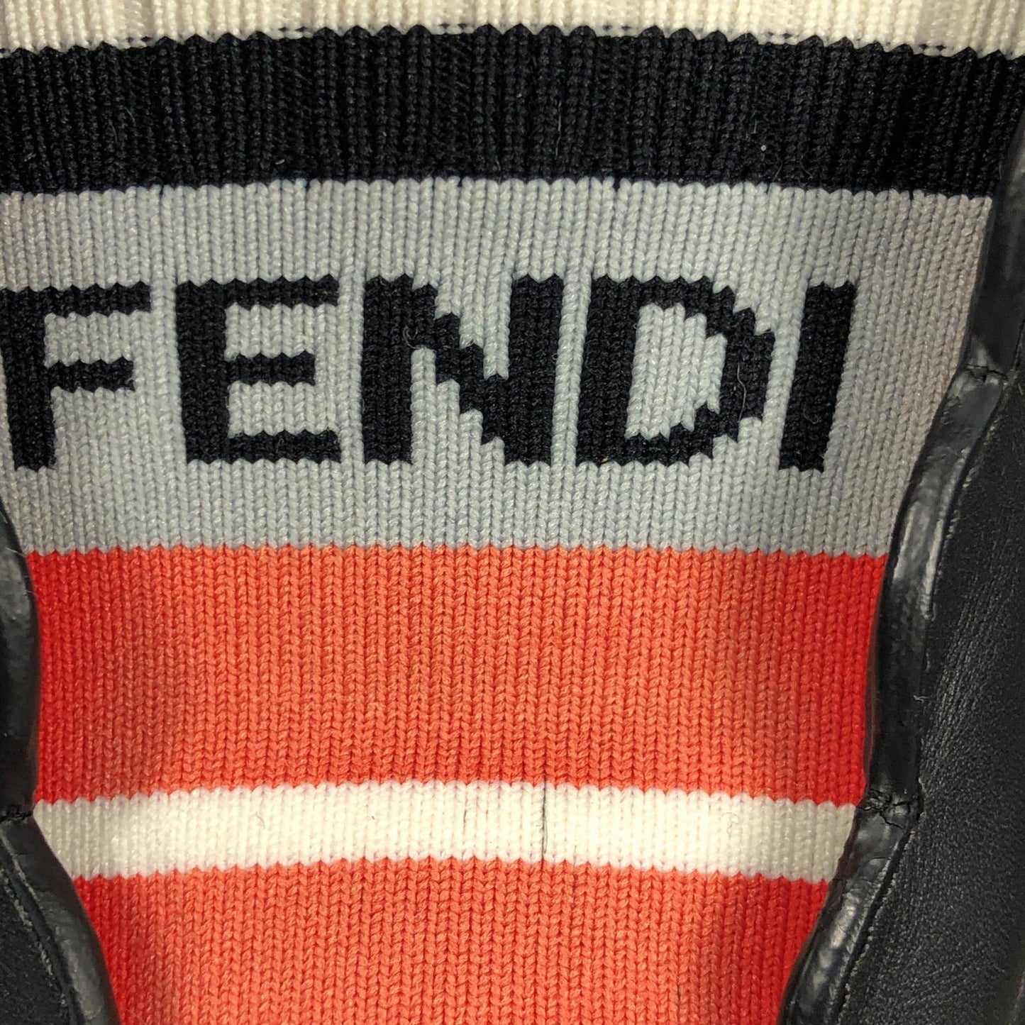 【中古】FENDI | フェンディ エラスティックバンド スニーカー 8E6592 サイズ:36(約23cm) ブラック