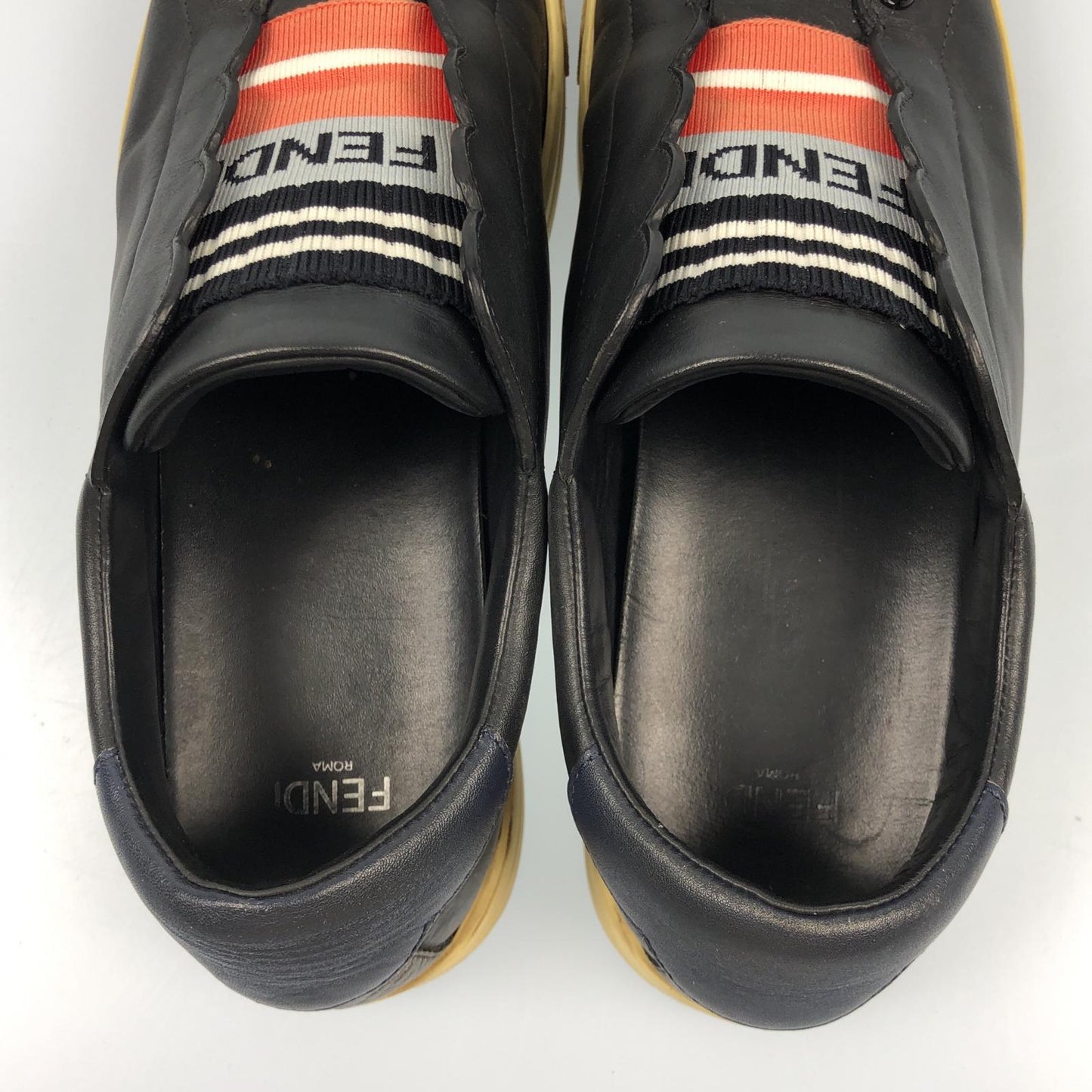 【中古】FENDI | フェンディ エラスティックバンド スニーカー 8E6592 サイズ:36(約23cm) ブラック