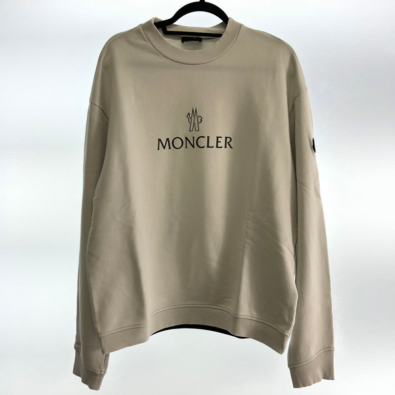 【中古】MONCLER | モンクレール MAGLIA GIROCOLLO スウェット 8G00013 899WD 2023S/S 国内正規品 グレー サイズ:M