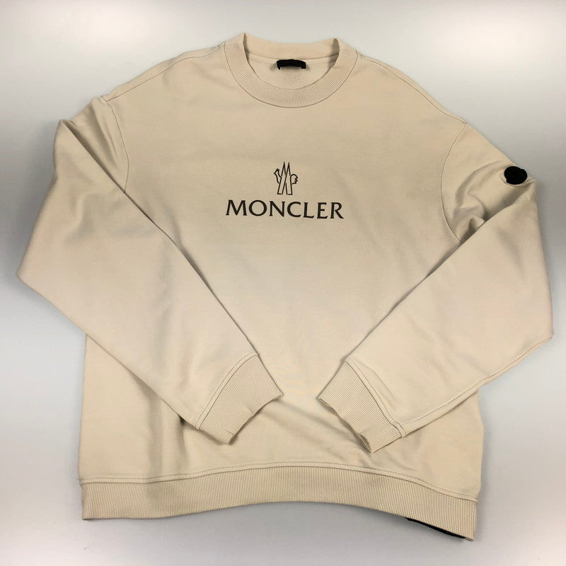 【中古】MONCLER | モンクレール MAGLIA GIROCOLLO スウェット 8G00013 899WD 2023S/S 国内正規品 グレー サイズ:M