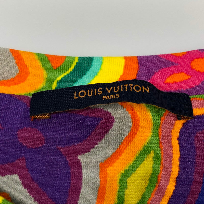 【中古】LOUIS VUITTON | ルイ・ヴィトン プリンテッドダミエLV 半袖Tシャツ 1A8P12 2021S/S 国内正規品 マルチカラー サイズ:L