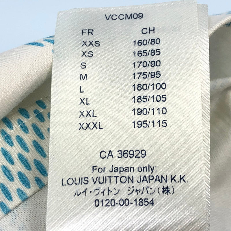 【中古】LOUIS VUITTON | ルイ・ヴィトン プリンテッドダミエLV 半袖Tシャツ 1A8P12 2021S/S 国内正規品 マルチカラー サイズ:L