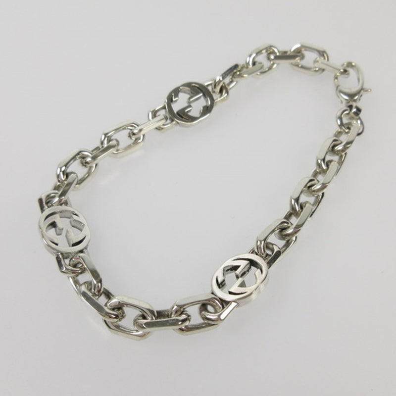 【中古】GUCCI | グッチ インターロッキングチェーン ブレスレット 620798
