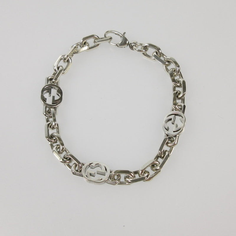 【中古】GUCCI | グッチ インターロッキングチェーン ブレスレット 620798