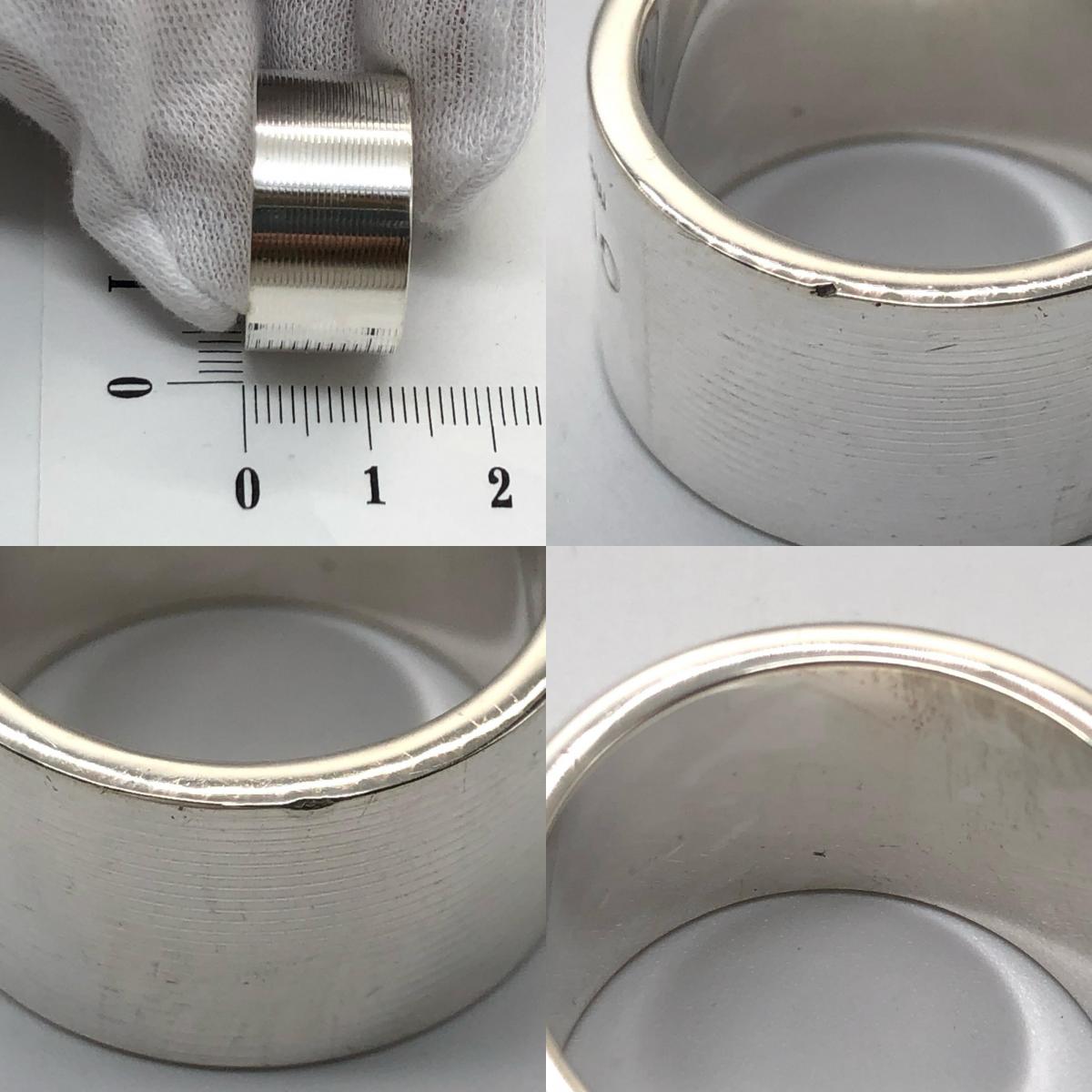 【中古】GUCCI | グッチ トレードマークワイド リング・指輪 シルバーリング