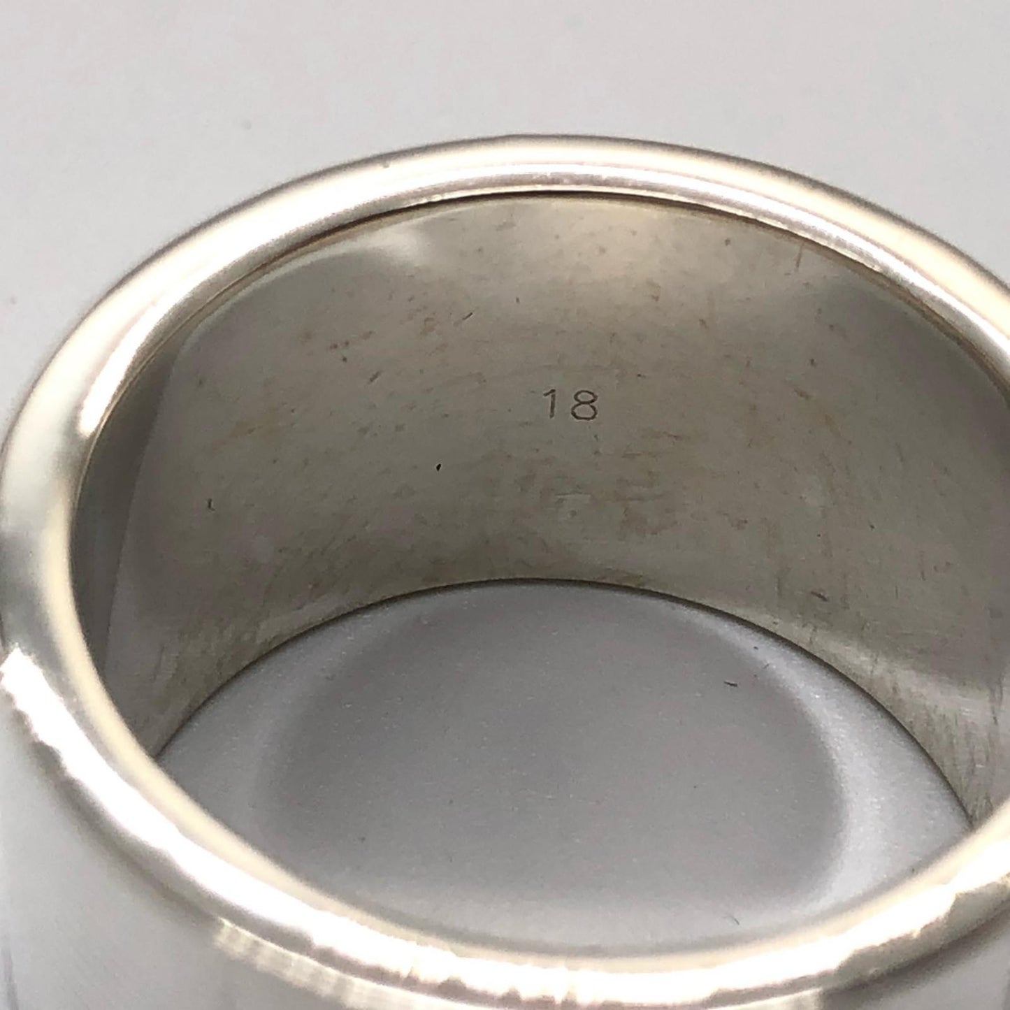 【中古】GUCCI | グッチ トレードマークワイド リング・指輪 シルバーリング