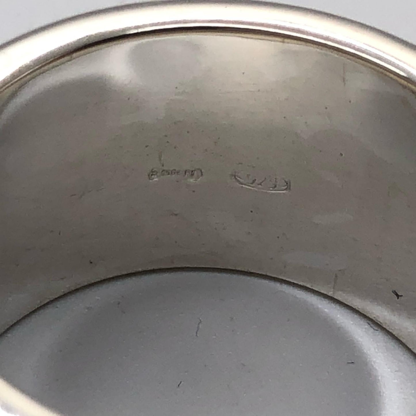 【中古】GUCCI | グッチ トレードマークワイド リング・指輪 シルバーリング