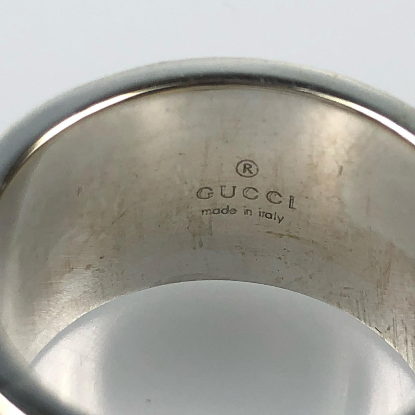【中古】GUCCI | グッチ カットアウトGワイド リング・指輪 シルバーリング