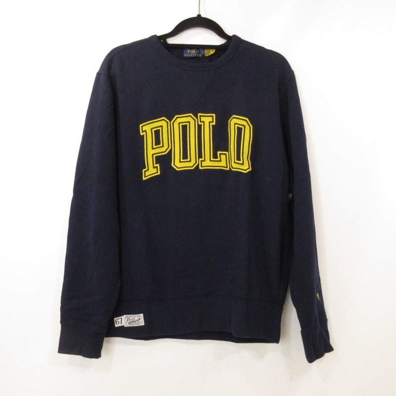 【中古】POLO RALPH LAUREN | ポロ・ラルフローレン ロゴフリーススウェットシャツ スウェット ネイビー サイズ:M