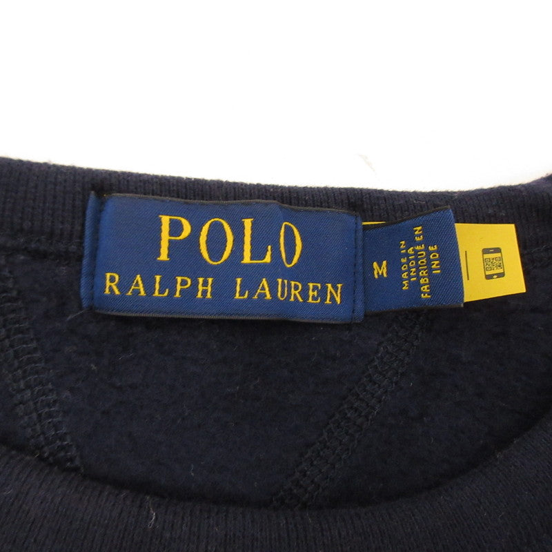 【中古】POLO RALPH LAUREN | ポロ・ラルフローレン ロゴフリーススウェットシャツ スウェット ネイビー サイズ:M