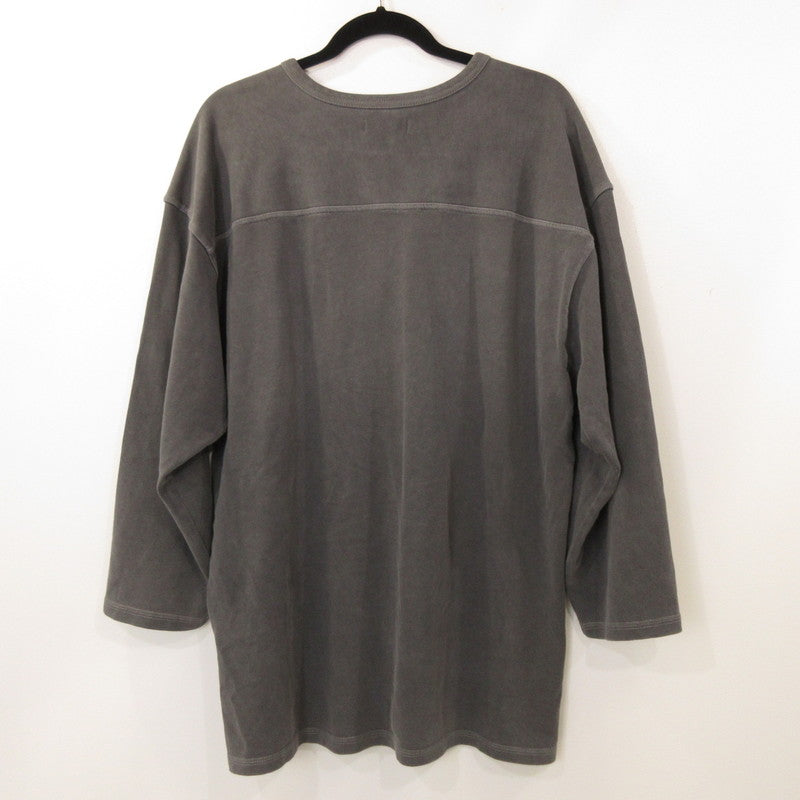 【中古】ERL | イーアールエル FOOTBALL TEE スウェット ERL07T007 2023A/W チャコールグレー サイズ:L