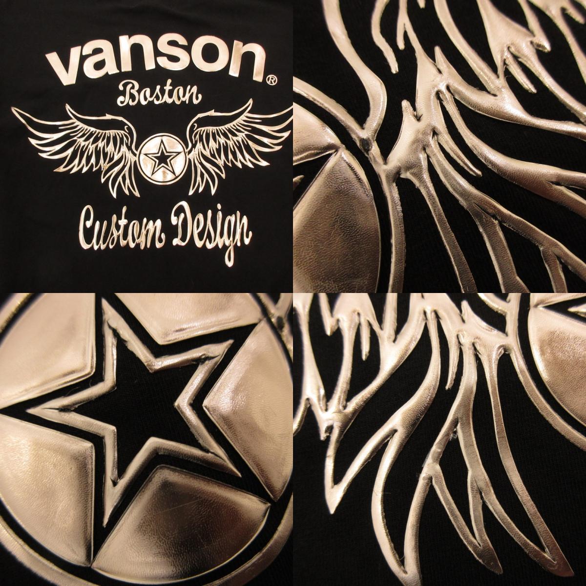 【中古】VANSON | バンソン 長袖Tシャツ ブラック サイズ:L