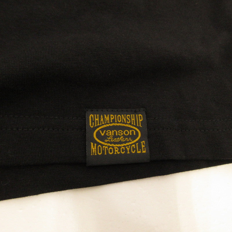 【中古】VANSON | バンソン 長袖Tシャツ ブラック サイズ:L