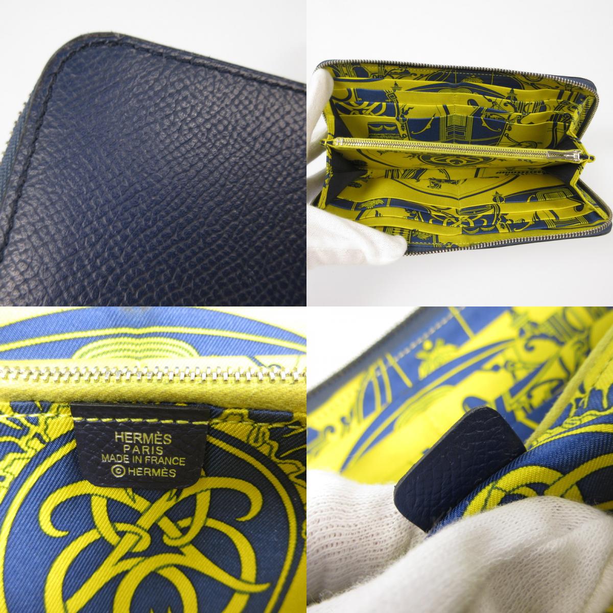 【中古】HERMES | エルメス アザップロングシルクイン 長財布