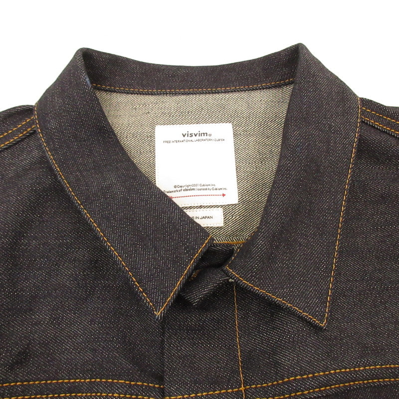 【中古】VISVIM | ビズビム SS 101X JKT UNWASHED デニム 0125105006001 ブルー サイズ:2
