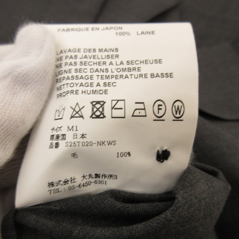 LONG SLEEVE CAMP SHIRT 半袖シャツ S25T020-NKWS グレー サイズ:M