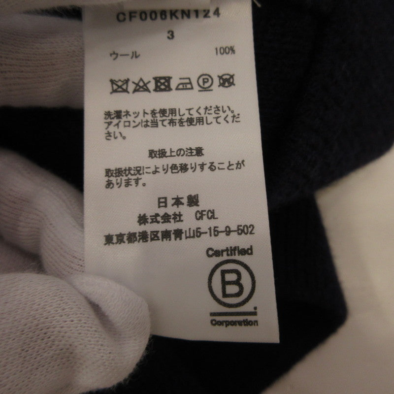 CFCL シーエフシーエル WOOL MILAN PULLOVER セーター CF006KN124 ネイビー サイズ:3【姫路東店】