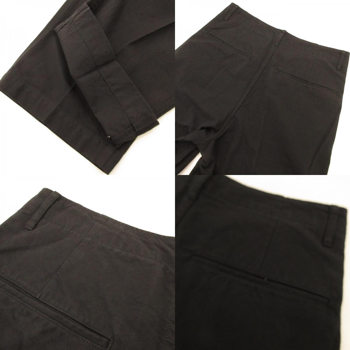 【中古】VISVIM | ビズビム EX WIDE CHINO PANTS パンツ 0125105008008 ワンウォッシュ加工 ブラック サイズ:2