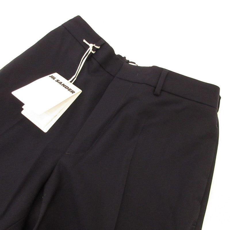【中古】JIL SANDER | ジルサンダー ウールギャバジンテーパードパンツ その他ボトムス J21KA0011 J4002 国内正規品 ネイビー サイズ:44