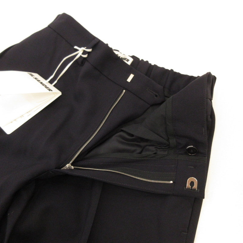 【中古】JIL SANDER | ジルサンダー ウールギャバジンテーパードパンツ その他ボトムス J21KA0011 J4002 国内正規品 ネイビー サイズ:44