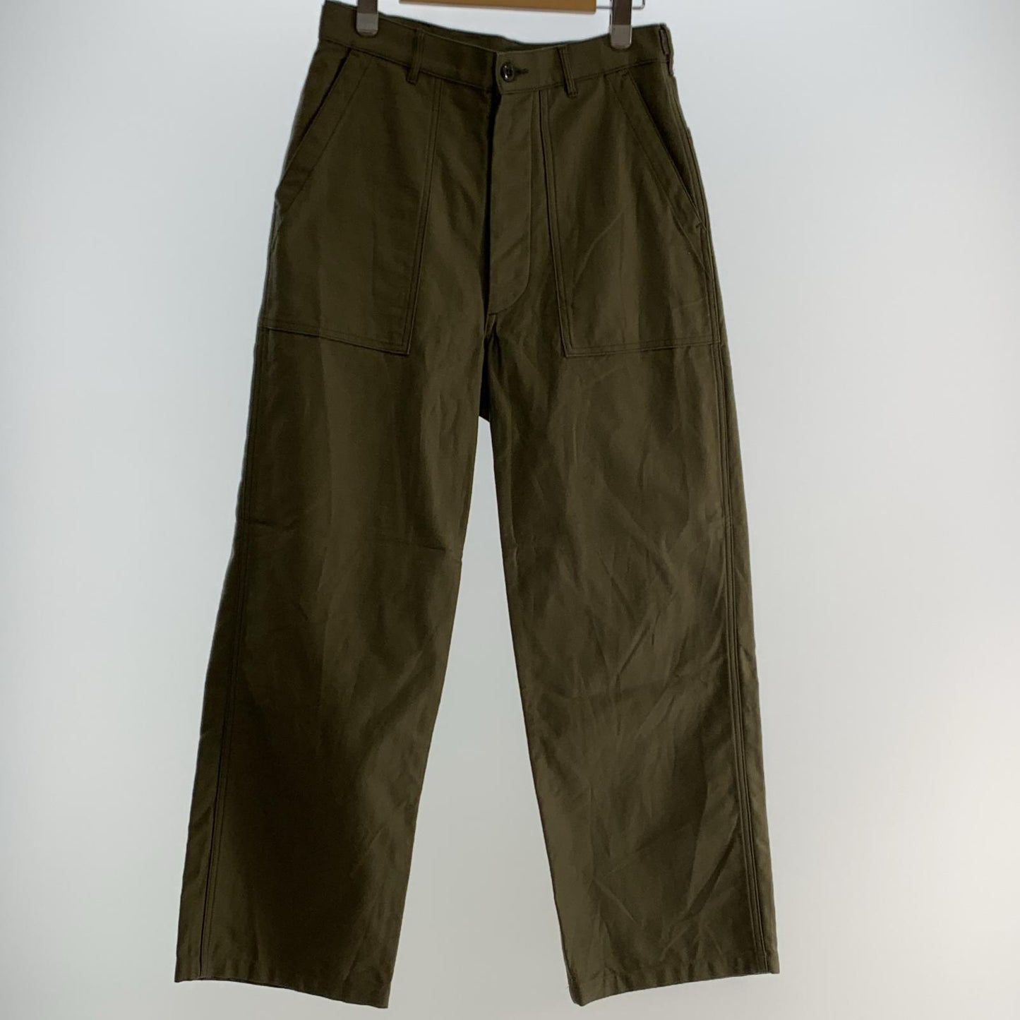 【中古】HYKE | ハイク BACK SATIN BAKER PANTS パンツ 13317 2025S/S オリーブ サイズ:4
