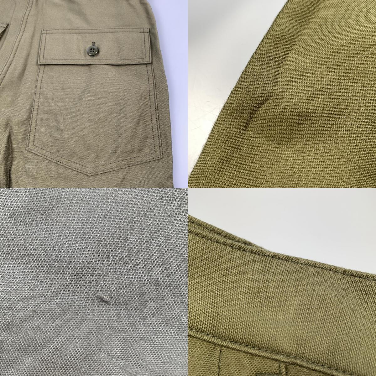 【中古】HYKE | ハイク BACK SATIN BAKER PANTS パンツ 13317 2025S/S オリーブ サイズ:4