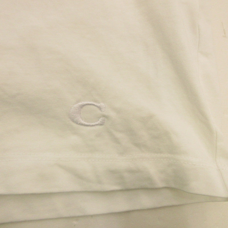 【中古】COACH | コーチ WOOD PECKER 半袖Tシャツ C3394 ホワイト サイズ:M