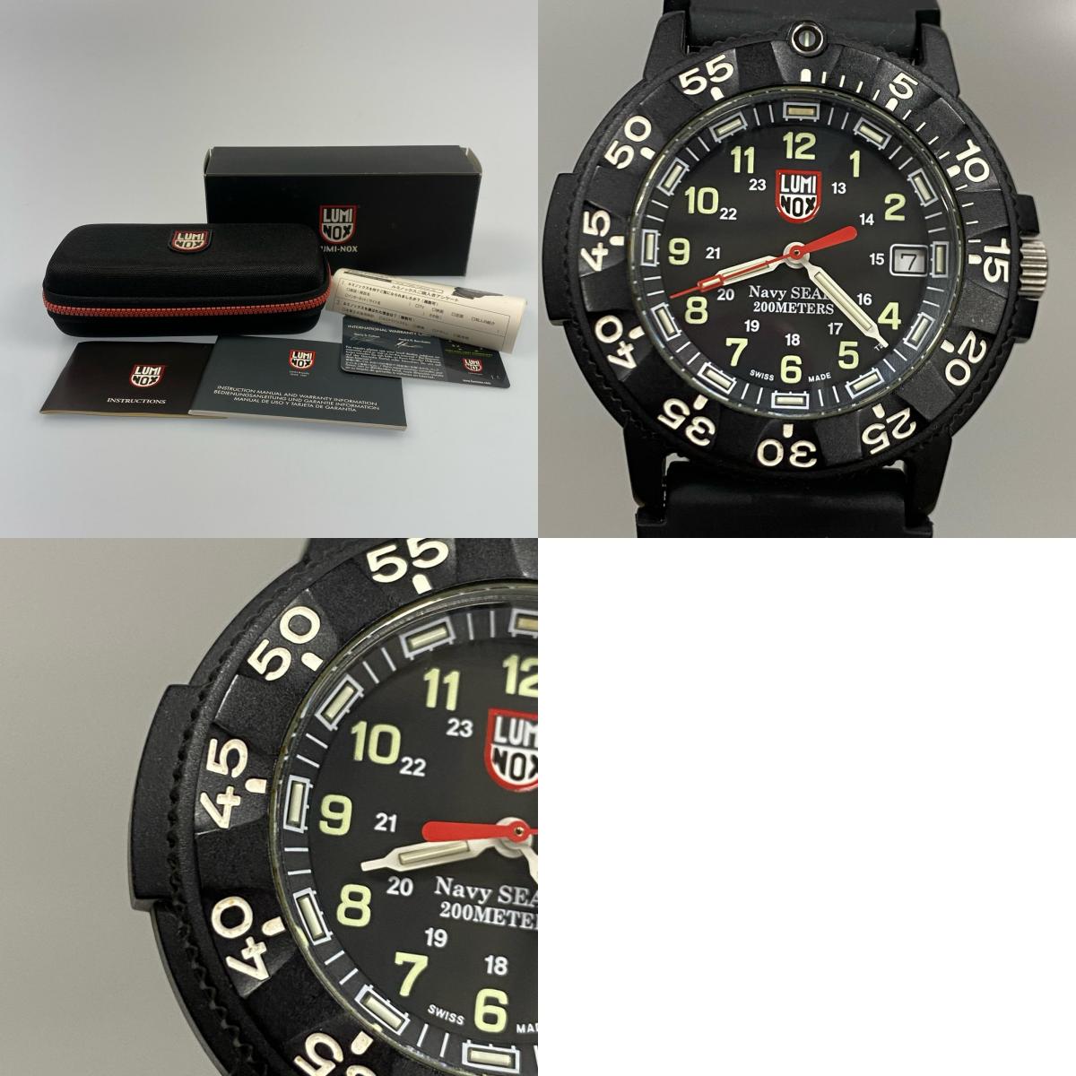 【中古】LUMINOX | ルミノックス REDHAND SERIES 腕時計 3001RH.JL アナログクォーツ ブラック