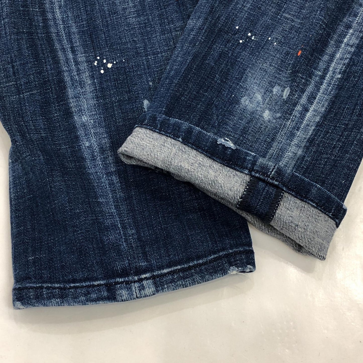 【中古】DSQUARED2 | ディースクエアード SEXY TWIST JEAN デニムパンツ S74LB0822 2020S/S ペイント加工 国内正規品 ブルー サイズ:44