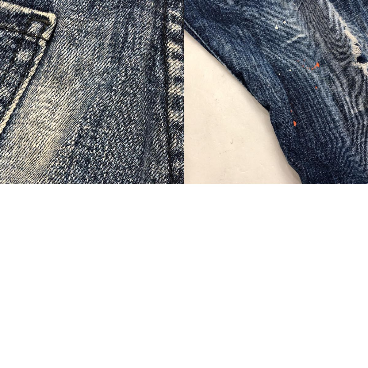 【中古】DSQUARED2 | ディースクエアード SEXY TWIST JEAN デニムパンツ S74LB0822 2020S/S ペイント加工 国内正規品 ブルー サイズ:44