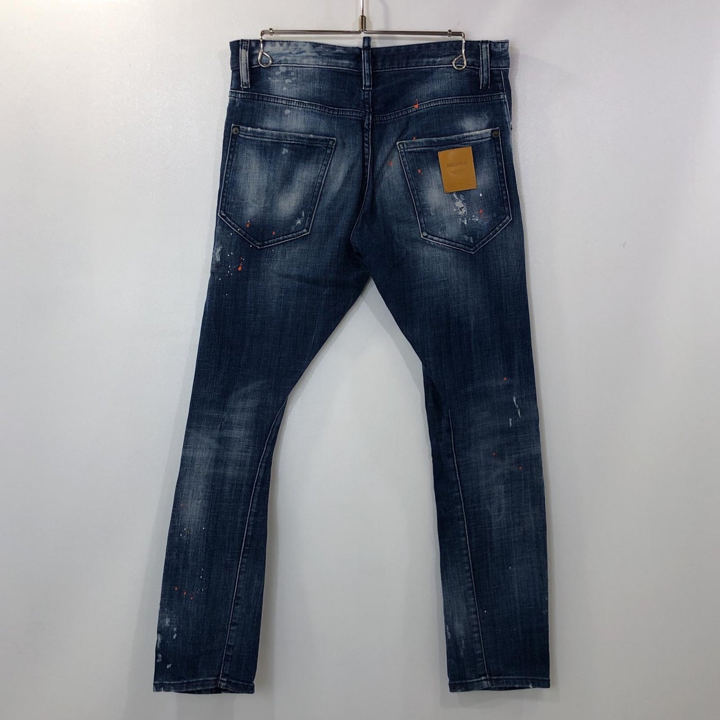 【中古】DSQUARED2 | ディースクエアード SEXY TWIST JEAN デニムパンツ S74LB0822 2020S/S ペイント加工 国内正規品 ブルー サイズ:44