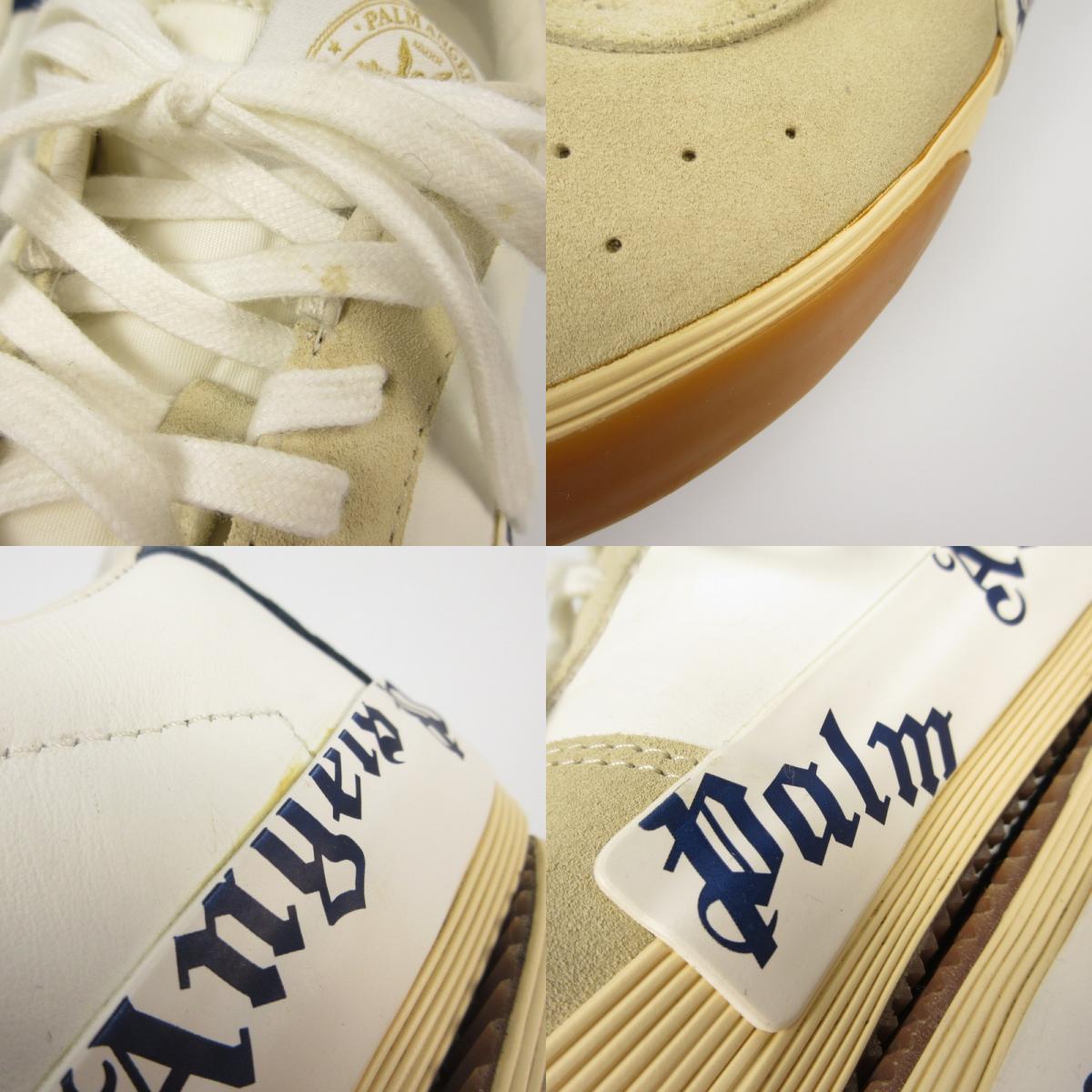 【中古】Palm Angels | パームエンジェルス VULCANIZED SUEDE スニーカー PMIA065F21LEA001 ホワイト