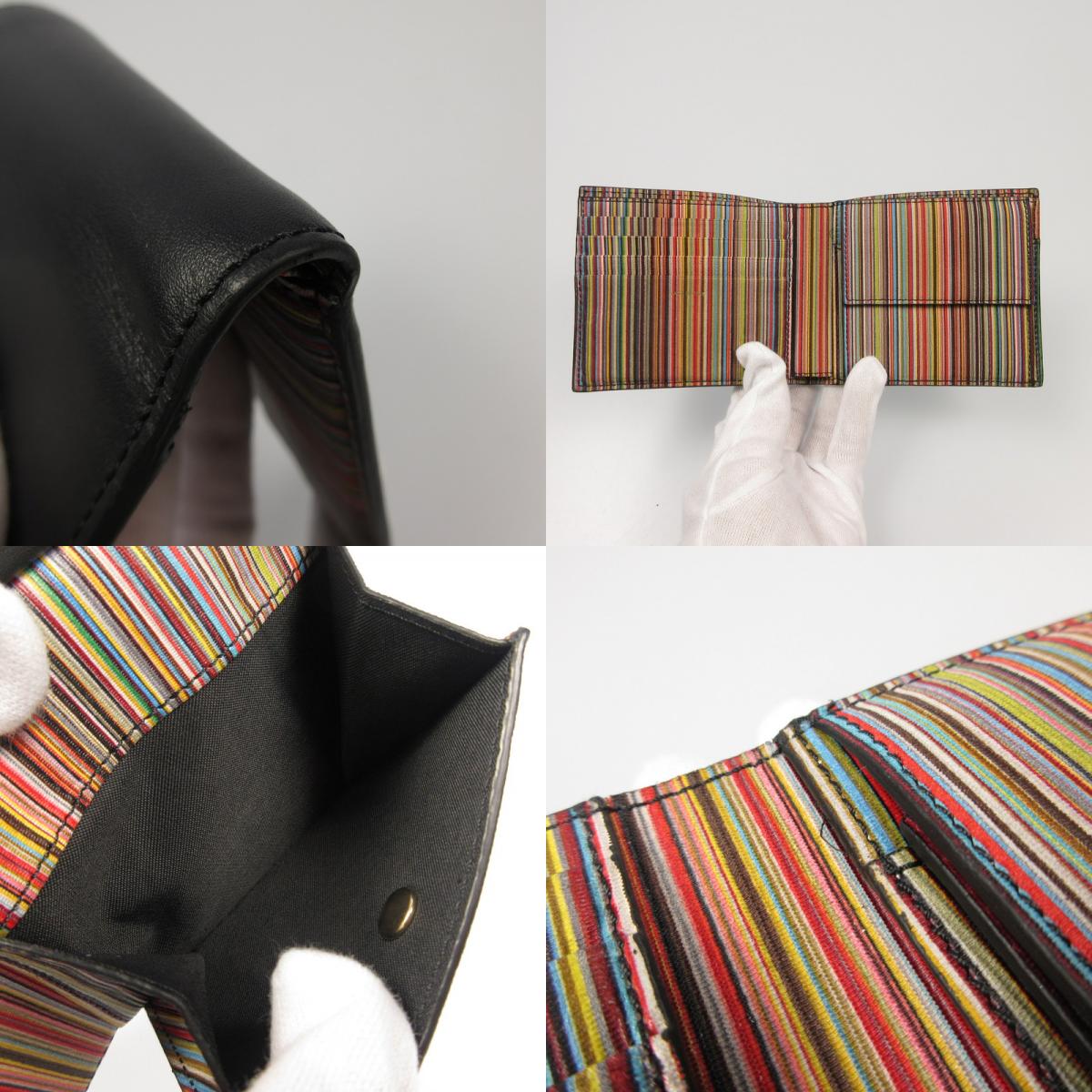 【中古】Paul Smith | ポール・スミス 二つ折り財布 M1A4833 BMULTI 79 ブラック