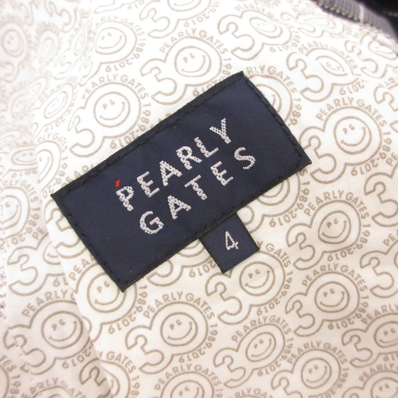 【中古】PEARLY GATES | パーリーゲイツ SIDE ライン チェックパンツ パンツ 053-9131313 30周年記念モデル サイズ:4