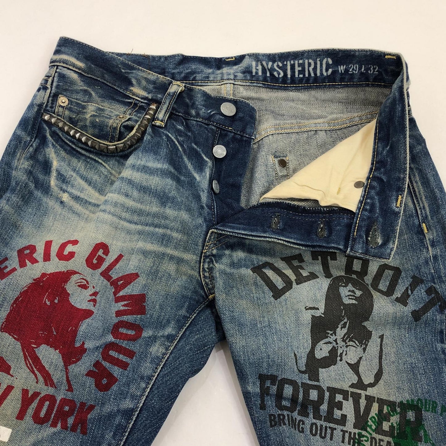 【中古】HYSTERIC GLAMOUR | ヒステリックグラマー デニムパンツ 0241AP19 2014S/S W:29 ブルー