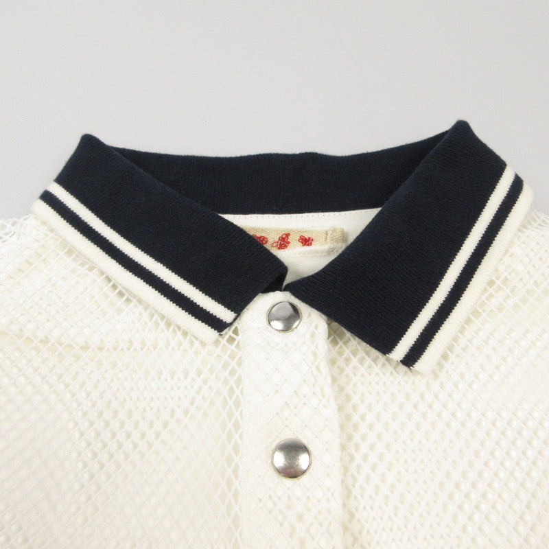 【中古】MARNI | マルニ ロゴメッシュポロ ポロシャツ MT220F 国内正規品/KIDS サイズ:12 ホワイト