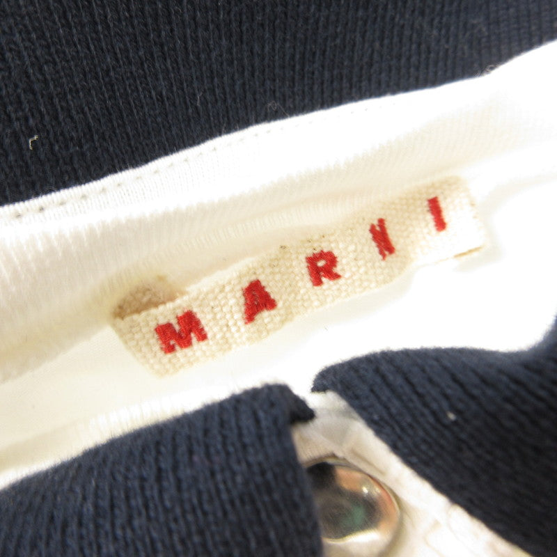 【中古】MARNI | マルニ ロゴメッシュポロ ポロシャツ MT220F 国内正規品/KIDS サイズ:12 ホワイト