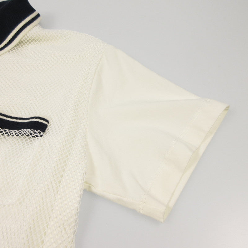 【中古】MARNI | マルニ ロゴメッシュポロ ポロシャツ MT220F 国内正規品/KIDS サイズ:12 ホワイト
