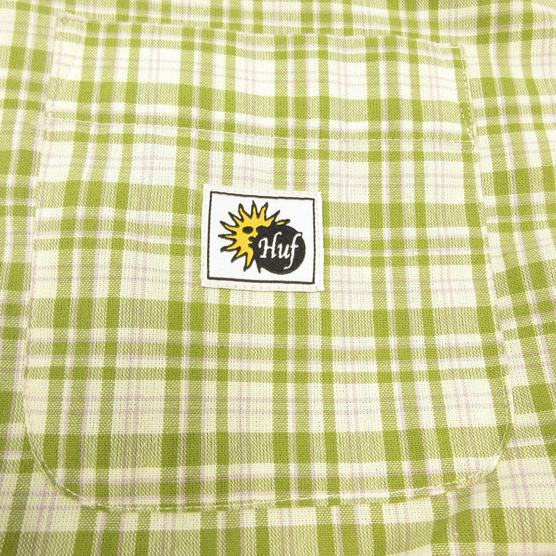 【中古】HUF | ハフ Total Eclipse Plaid Shirt 半袖シャツ SP25 BU00238 2025S/S サイズ:M