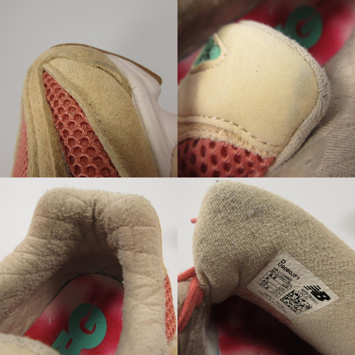 【中古】NEW BALANCE | ニューバランス 9060 Inside Voices スニーカー U9060JF1 ピンク 27.5cm