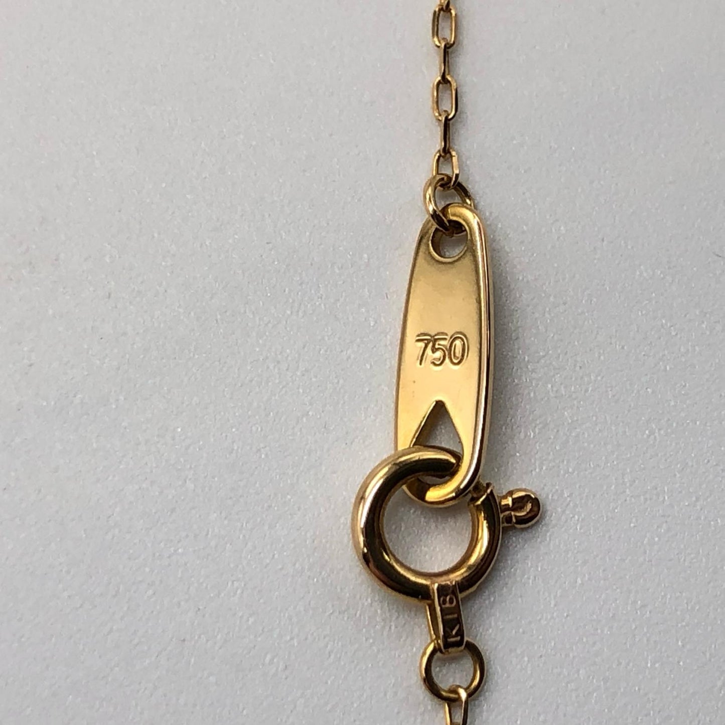 【中古】4℃ | ヨンドシー ダイヤ付きハート ネックレス K18