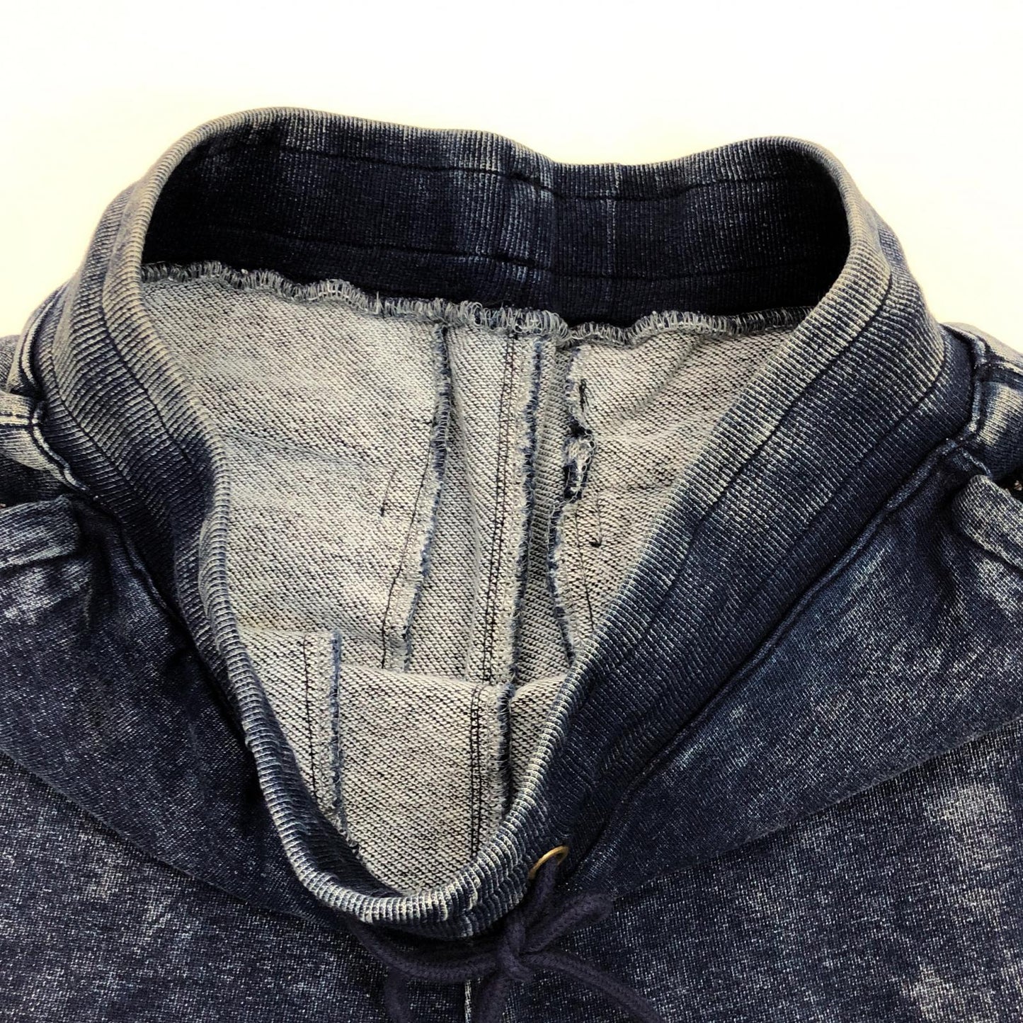 【中古】EXAMPLE | イグザンプル ARCH LOGO BLEACH DENIM SWEAT PANTS パンツ 2021S/S ネイビー サイズ:L