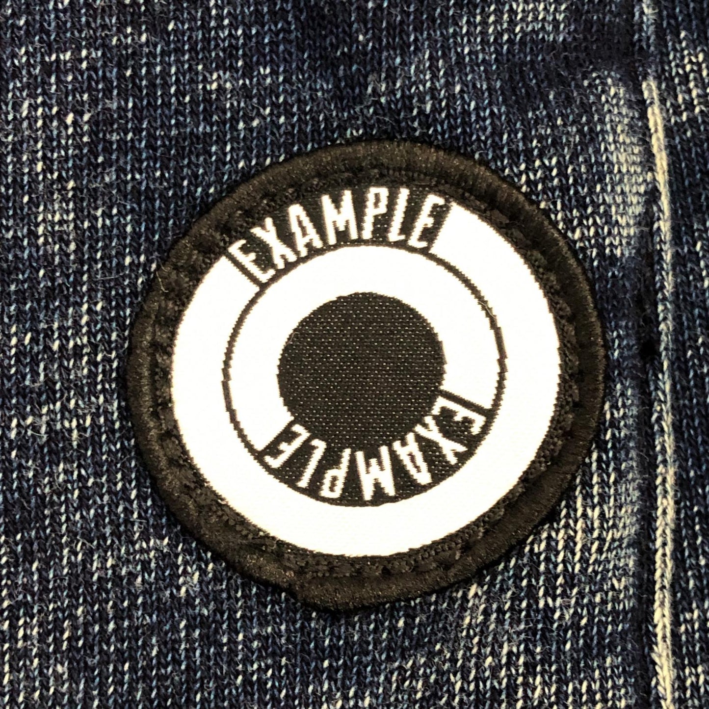 【中古】EXAMPLE | イグザンプル ARCH LOGO BLEACH DENIM SWEAT PANTS パンツ 2021S/S ネイビー サイズ:L