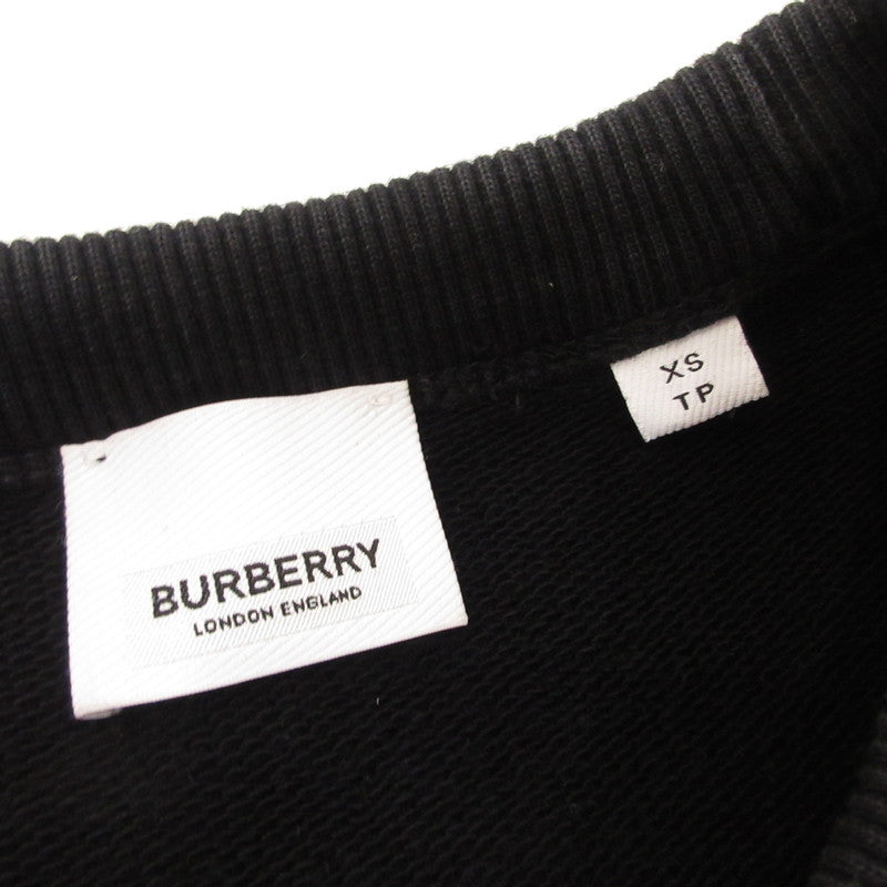 【中古】BURBERRY London England | バーバリーロンドンイングランド Logo Print Sweatshirt スウェット 8055312 国内正規品 ブラック サイズ:XS