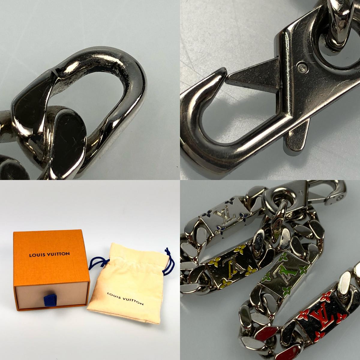 【中古】LOUIS VUITTON | ルイ・ヴィトン LVモザイク ブレスレット M1409M AK2283 シルバー